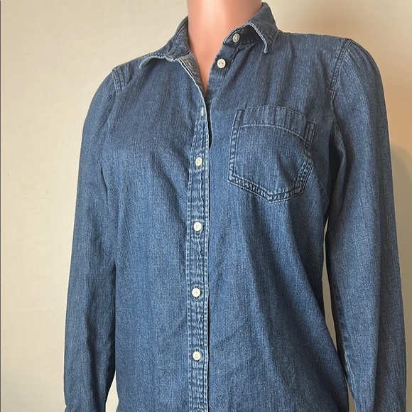 J. Crew Trademark 100%Cotton Long Sleeve Button Down Women's Size S - Picture 4 of 8